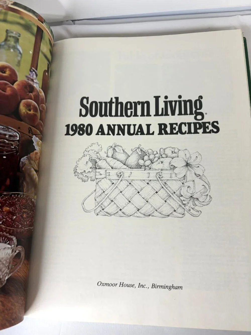 Vintage Southern Living 1980 Annual Recipes Cookbook Hardcover Cottagecore Retro